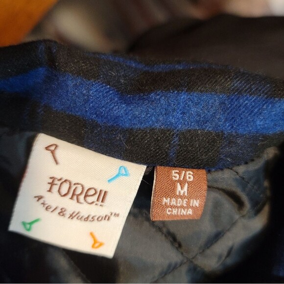 Fore!! Axel & Hudson Peacoat Jacket Blue and Black Cut # 122 Size Medium 5/6 - Picture 3 of 13